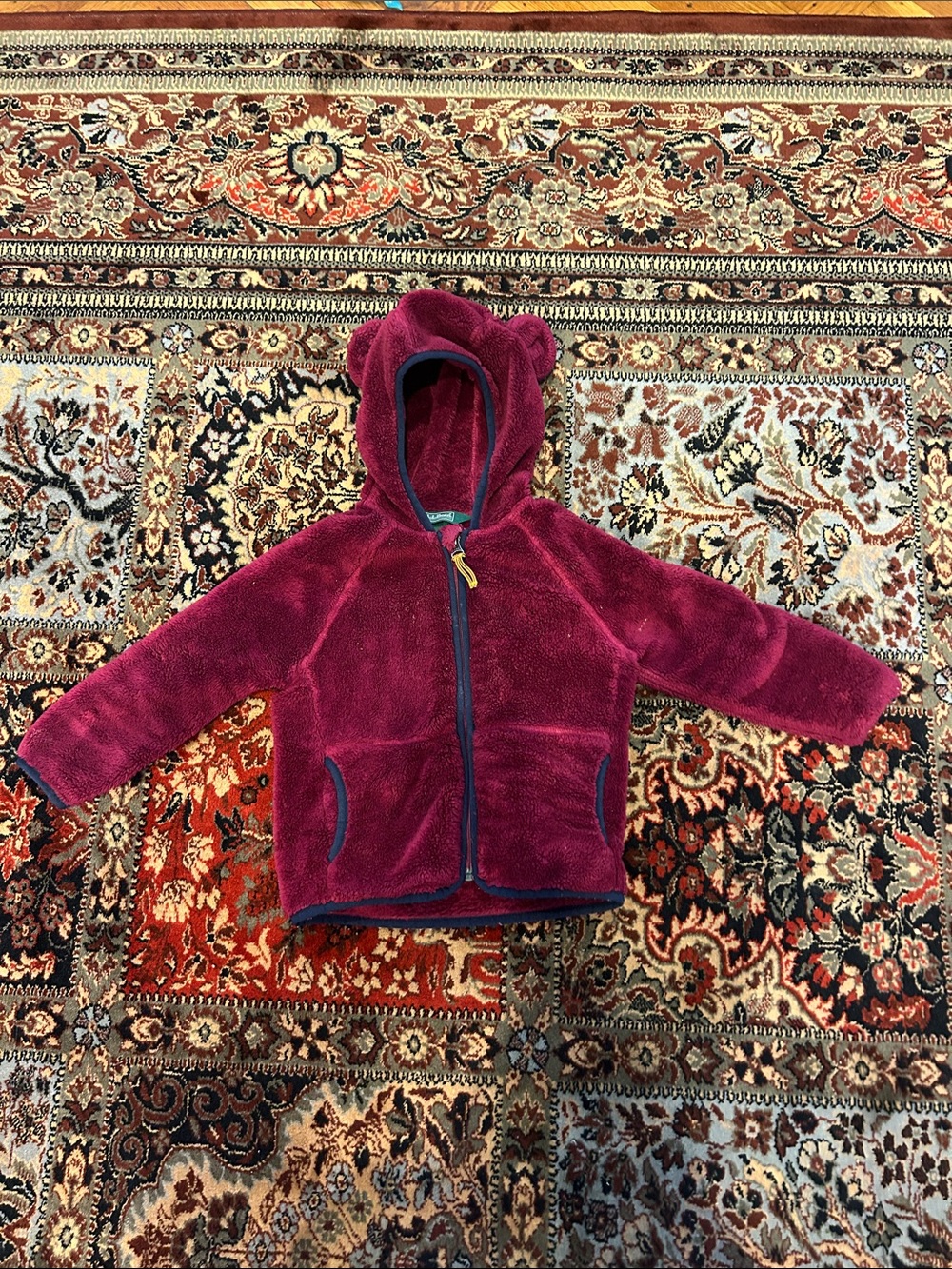 LL Bean Toddler Jacket with Bear Ears - 3T